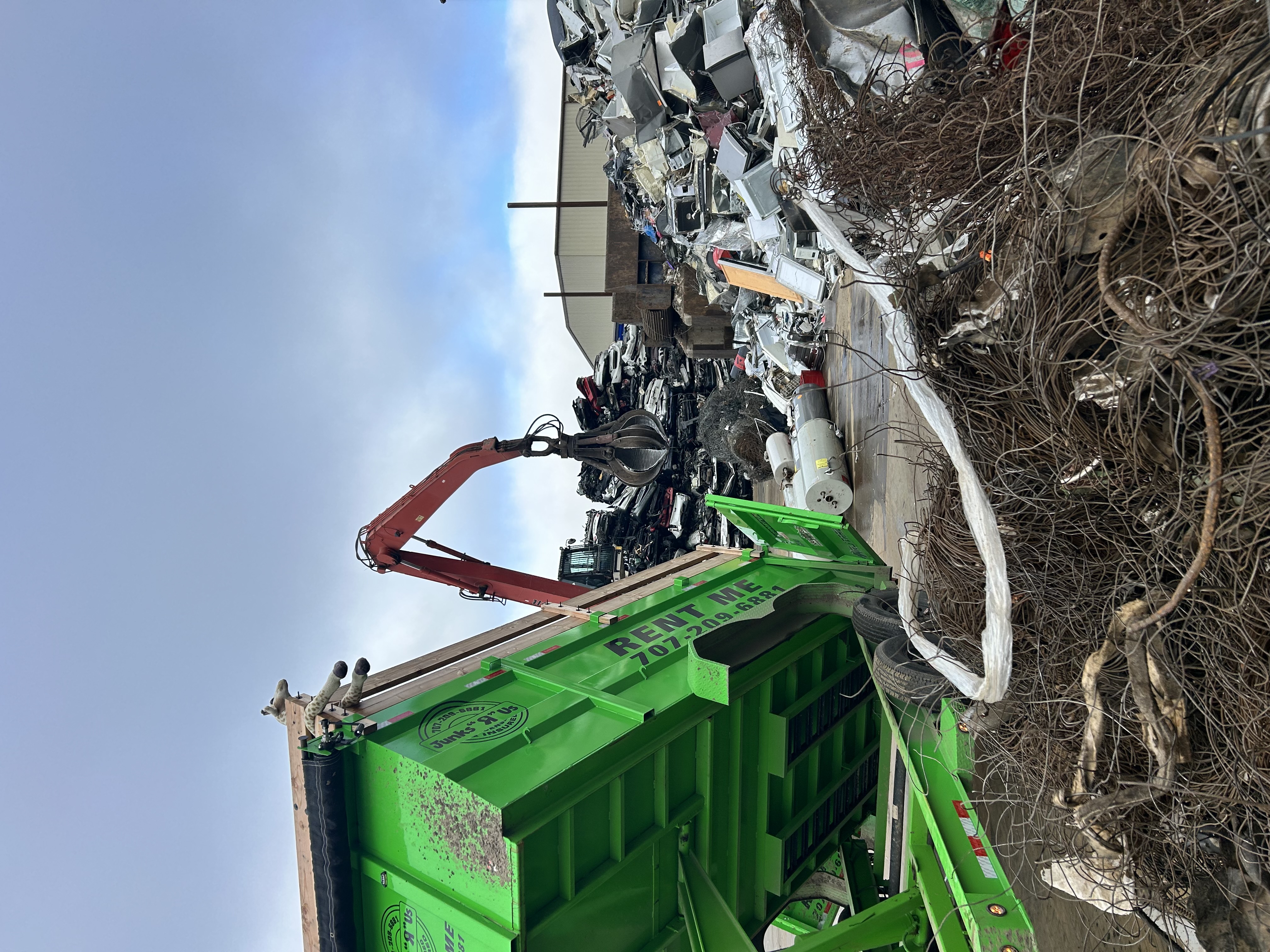 Junk removal dump trailer service